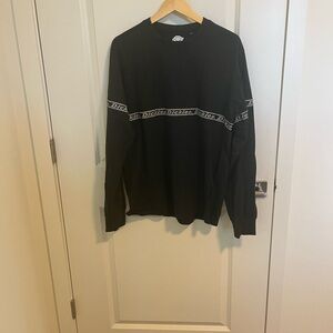 Dickies Black Long Sleeve Tee with Logo Band